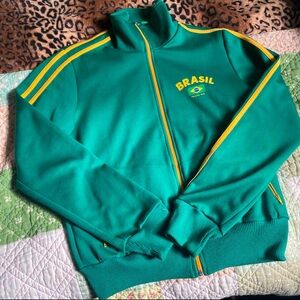 Brazil zip up sweater
